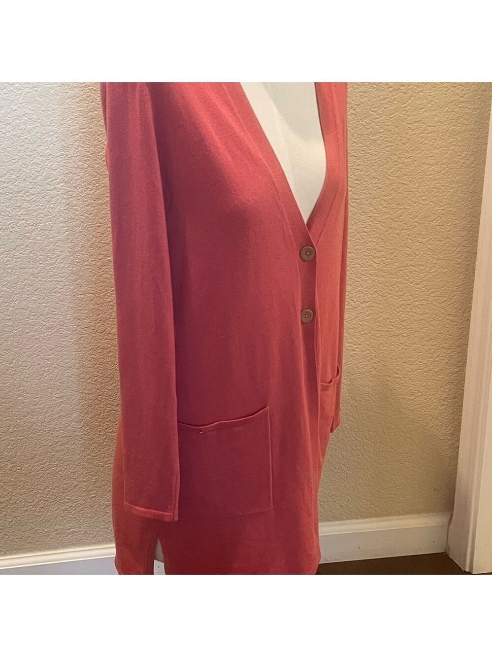 J.Jill Women's Coral Cardigan Sweater